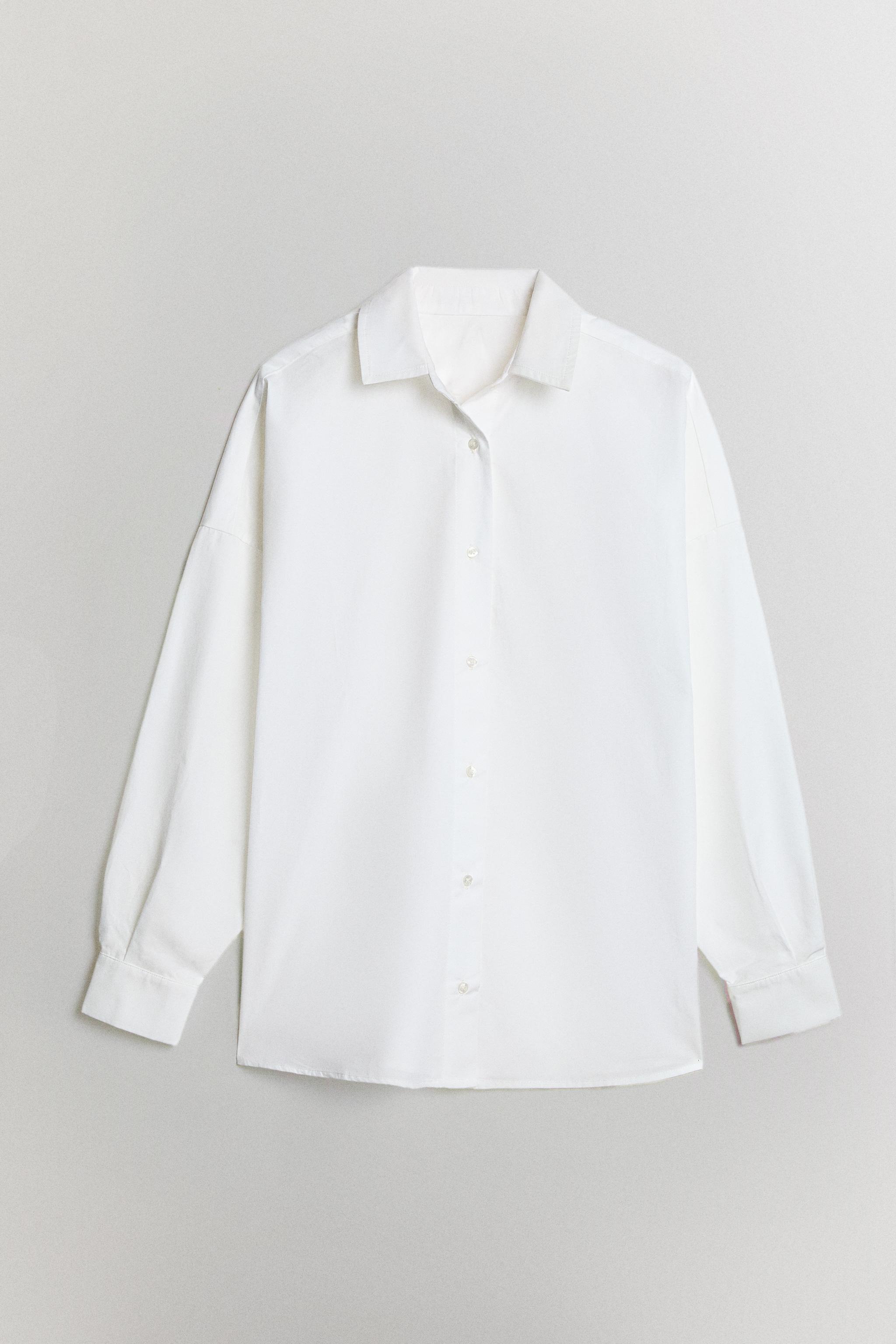 CHEMISE EN COTON UNIE